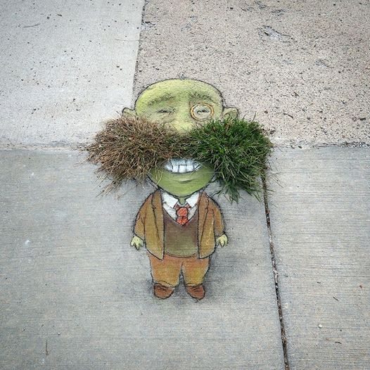 Street Art Moss Character