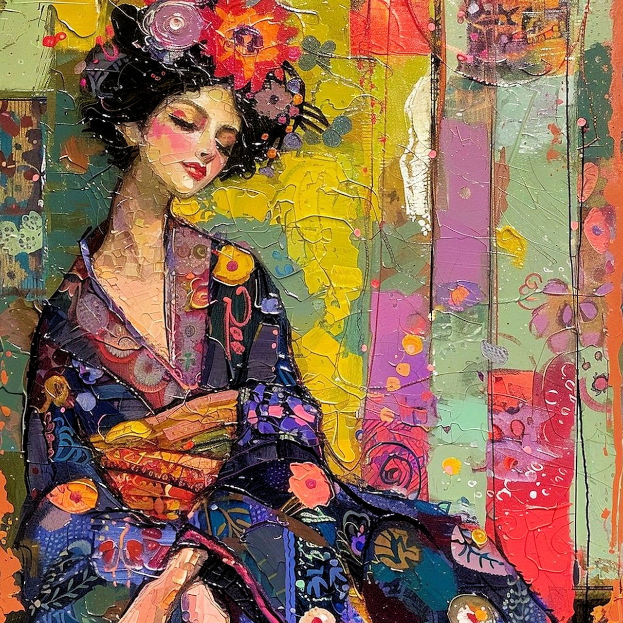 Woman in Kimono