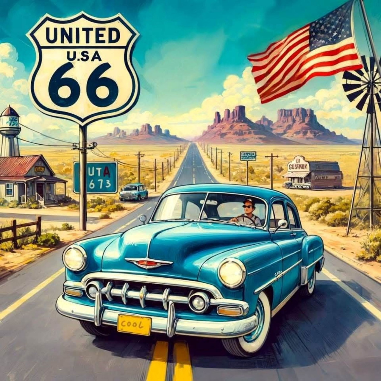Route 66 Classic Car