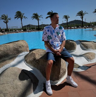Man by Pool