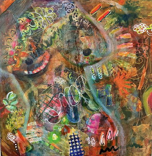 Abstract Mixed Media Art