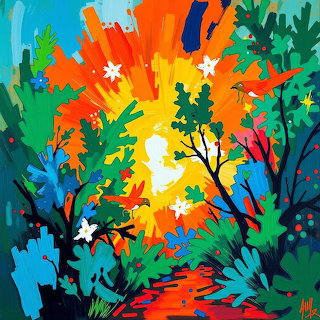Vibrant Forest Path