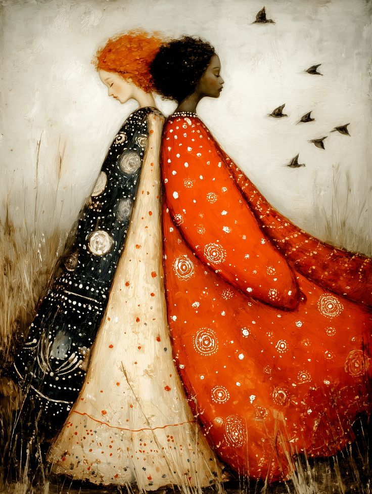 Two Women in Cloaks