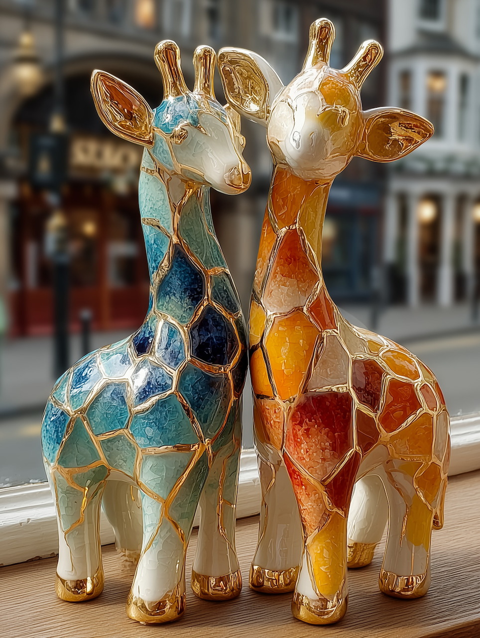 Ceramic Giraffe Figurines