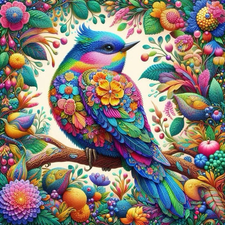 Colorful Fantasy Bird