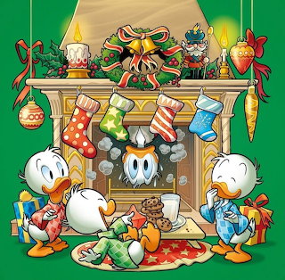 Donald Duck Christmas Scene