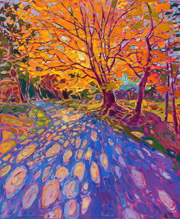 Autumn Forest Path Painting