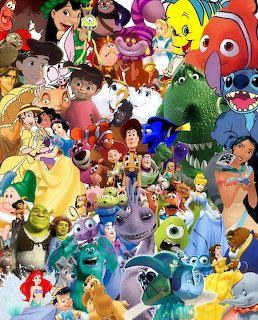 Cartoon Characters Collage