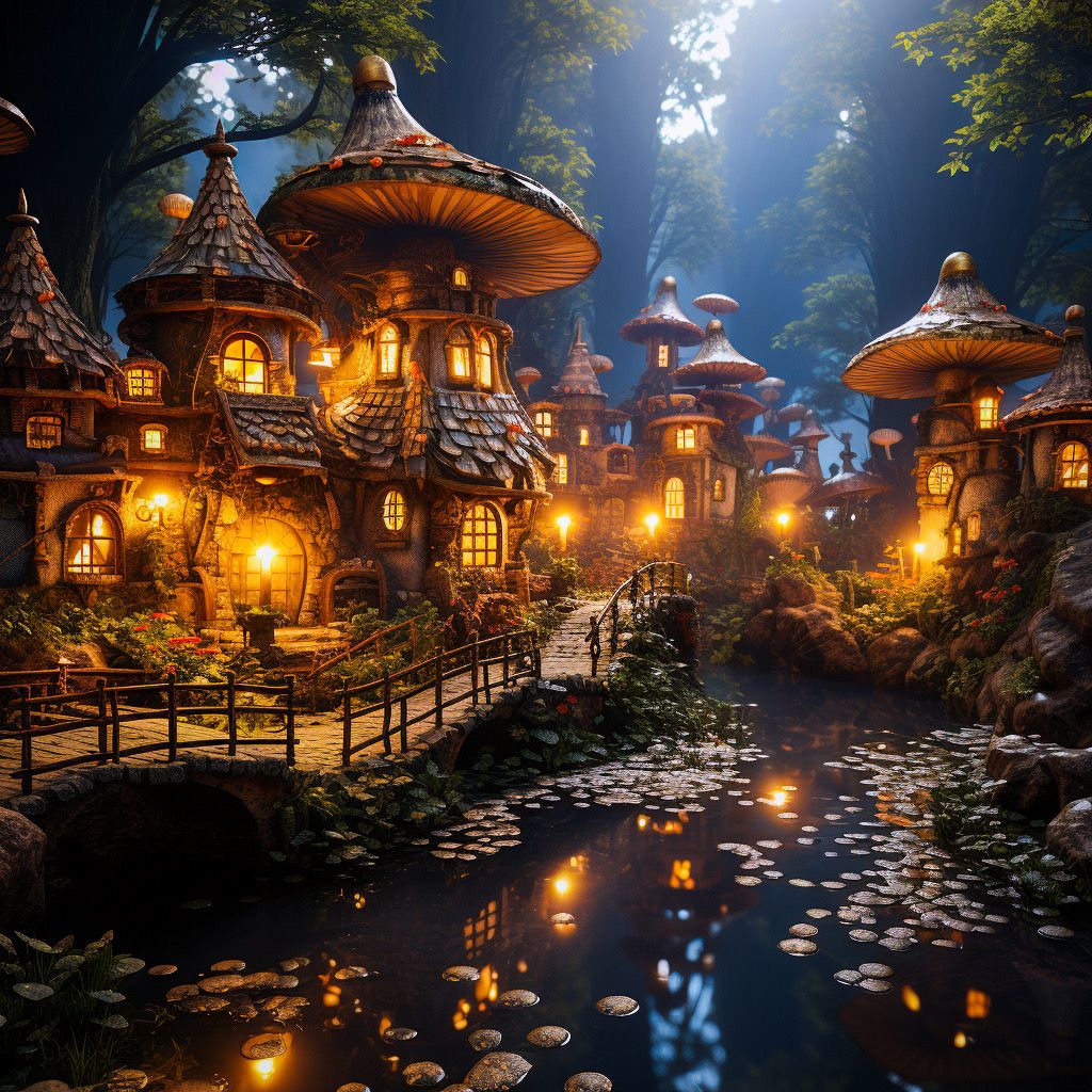 Enchanted Mushroom Village