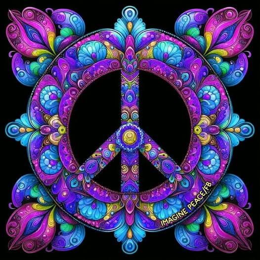 Peace Symbol Mandala Art